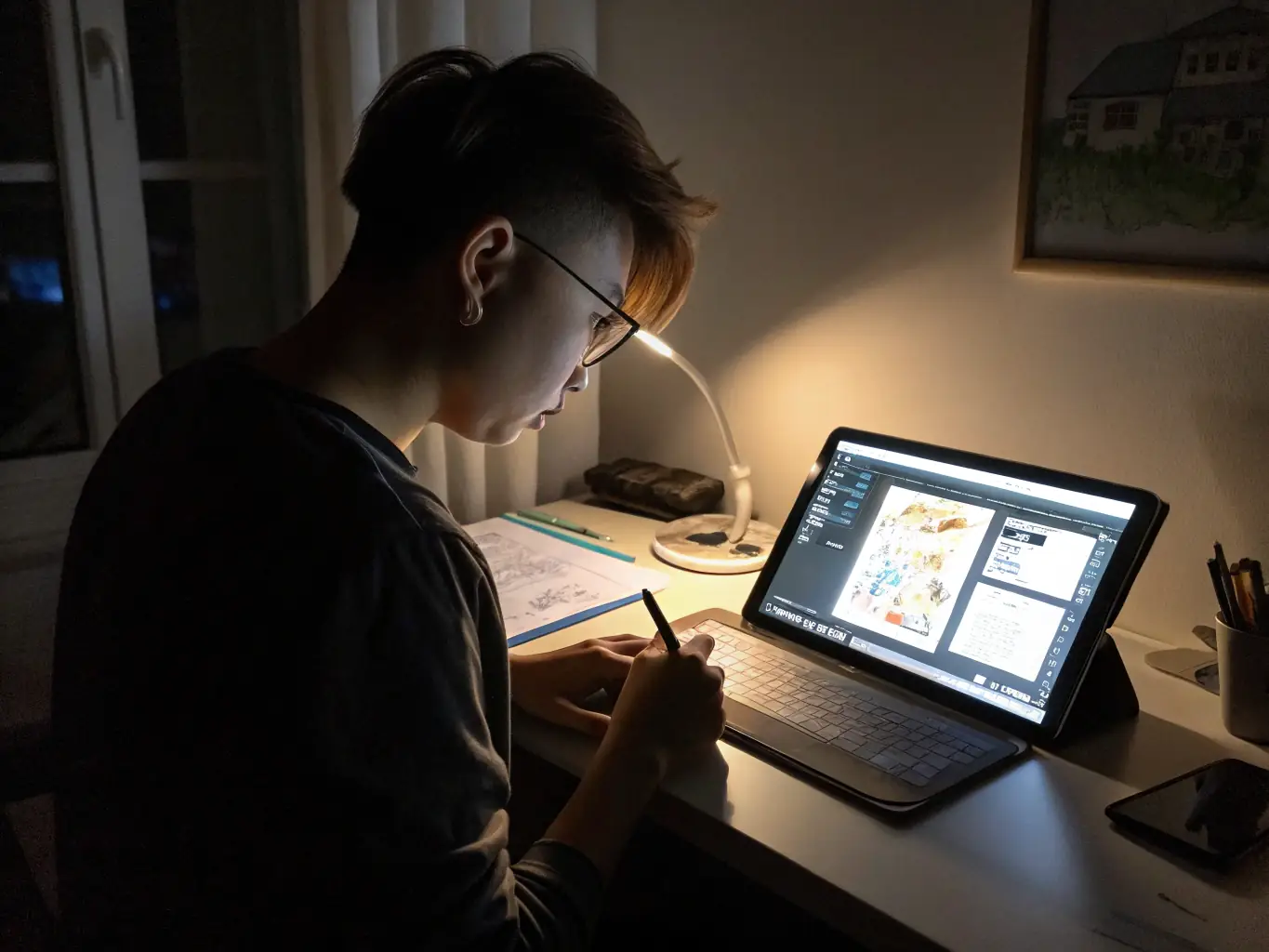 An animator working on a detailed 3D animation project, highlighting the creativity and technical skills involved in producing engaging visual content.